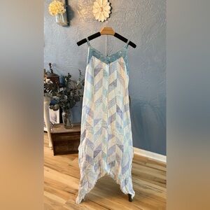 Billy T Chevron Patchwork Slip Dress NWT
